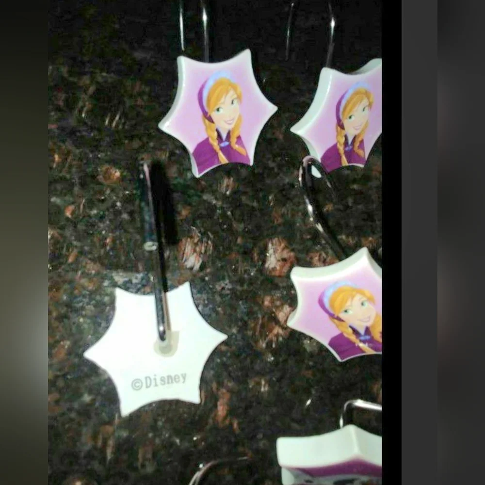 Disney Frozen Shower Curtain Hooks - Set of 12
